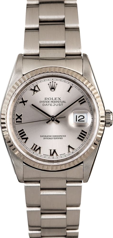 men's rolex oyster perpetual datejust steel 16234|rolex 16233 price guide.